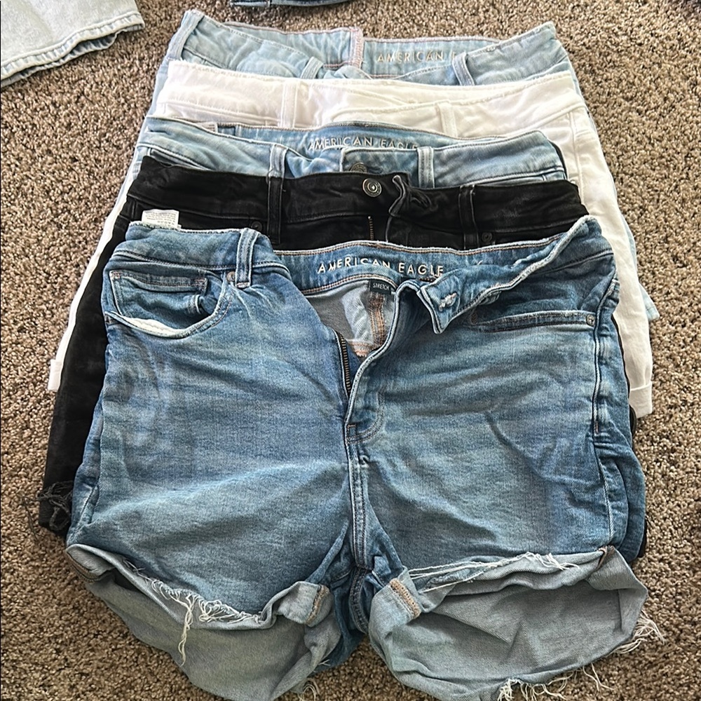American Eagle Outfitters Blue Jean Shorts Casual Style